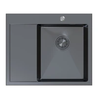 Кухонная мойка MIXLINE 552929, Врезная, цвет черный графит