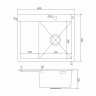 Кухонная мойка MIXLINE 552929, Врезная, цвет черный графит