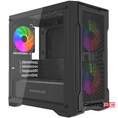 Компьютерный корпус Powercase Mistral Micro X3B ARGB Black (CMMXB-A3)