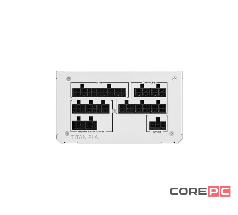 Блок питания Montech 1000W TITAN PLATINUM White (TIX0125) 16 Pin (PCIe 5.0 Connector Cable Details)