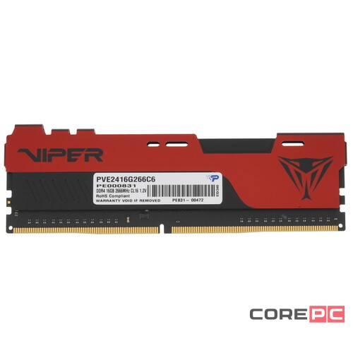 Оперативная память 16 Gb 2666 MHz PATRIOT VIPER ELITE II (PVE2416G266C6K)