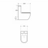 Унитаз моноблок WAVE 557062 безободковый, с сиденьем, микролифт, цвет белый