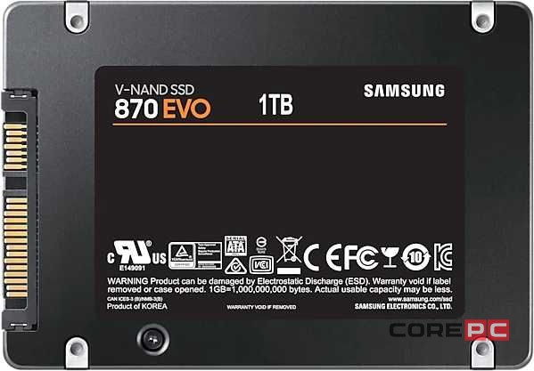 Твердотельный накопитель Samsung 250 Gb 870 EVO MZ-77E250BW