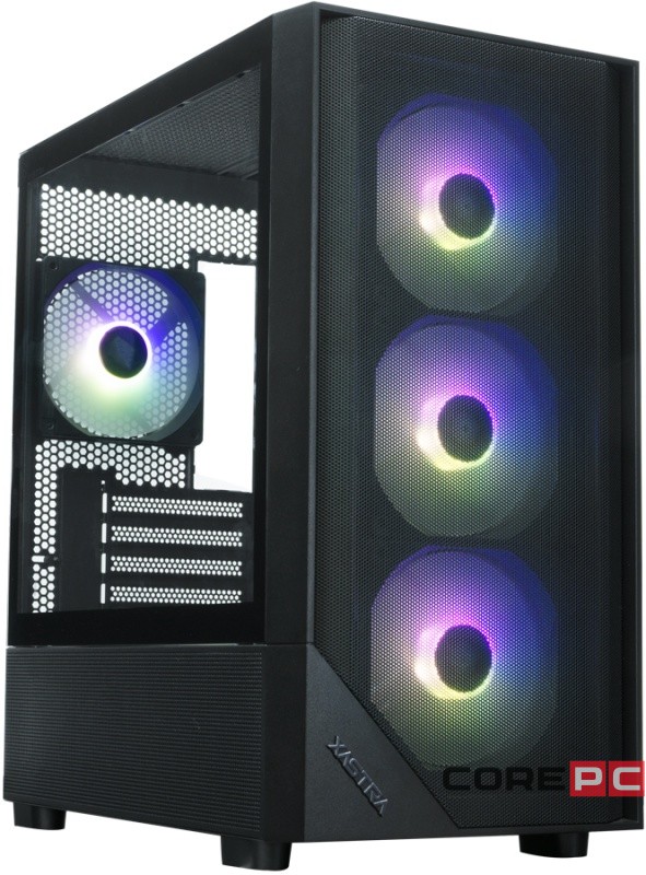Компьютерный корпус XASTRA A401M 4ARGB-V2 TG Black (A401M-V2-4FC12A)