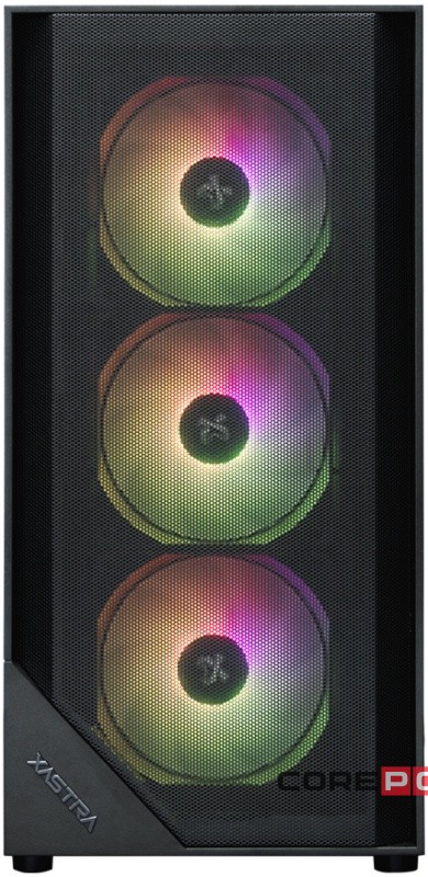 Компьютерный корпус XASTRA A401M 4ARGB-V2 TG Black (A401M-V2-4FC12A)