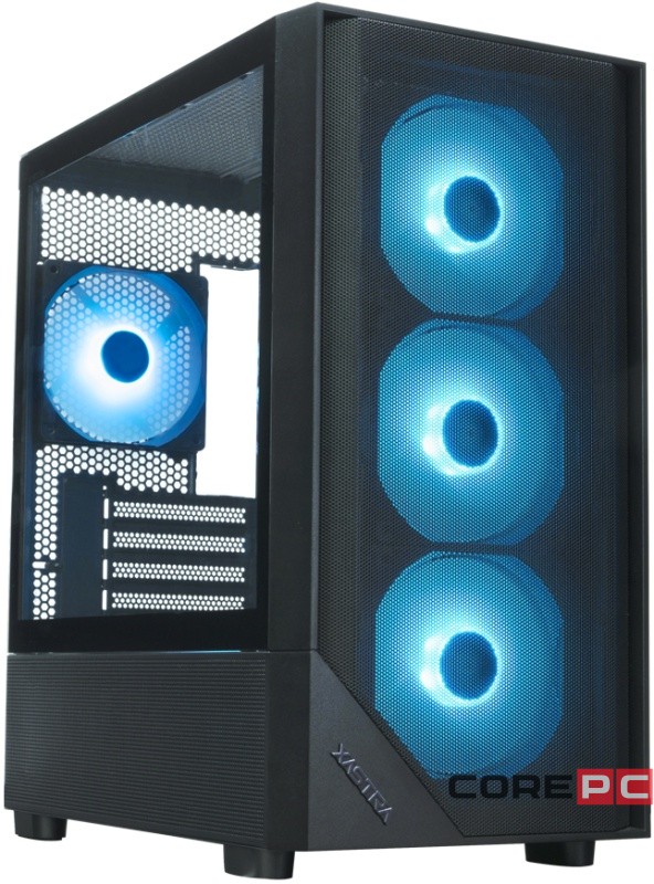 Компьютерный корпус XASTRA A401M 4ARGB-V2 TG Black (A401M-V2-4FC12A)