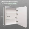 Зеркальный шкаф MIXLINE ВИКТОРИЯ 600х800 (ШВ) ПРАВЫЙ, сенсорный выкл, светодиодная подсветка