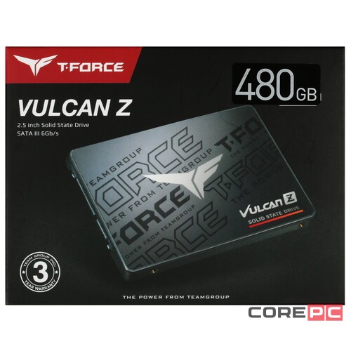 Твердотельный накопитель Team Group 480 Gb T-FORCE VULCAN Z T253TZ480G0C101