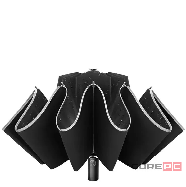 Зонт Xiaomi KongGu Reverse Ten Bone Automatic Lighting Umbrella с фонариком черный