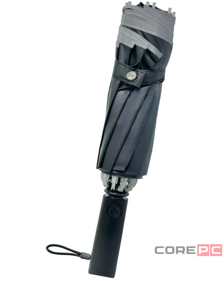 Зонт Xiaomi KongGu Reverse Ten Bone Automatic Lighting Umbrella с фонариком черный