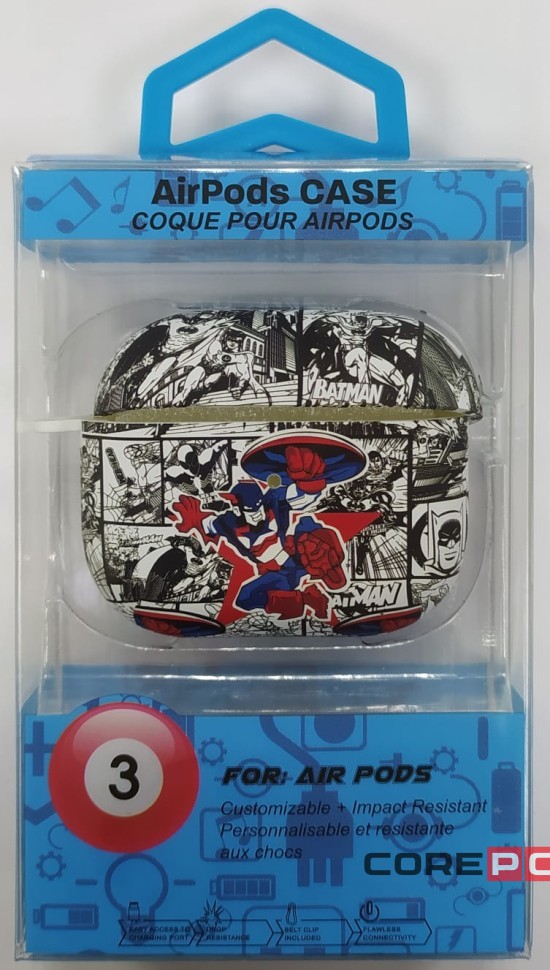 Силиконовый светящийся в темноте чехол для AirPods 3 Luxo Kaws рисунок №39