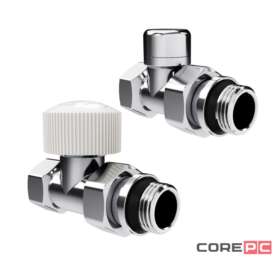 Набор термостатический прямой Royal Thermo Design 1/2quot;М30х1,5 (Хром)