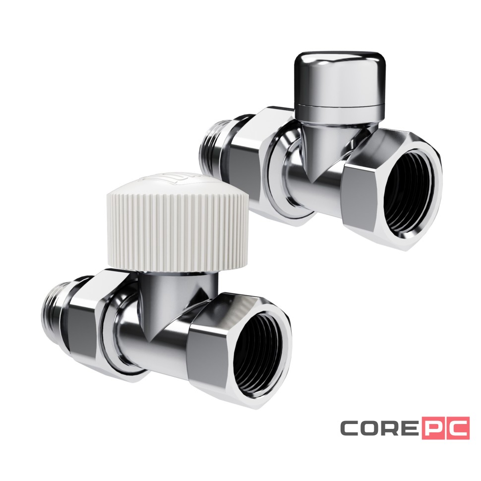 Набор термостатический прямой Royal Thermo Design 1/2quot;М30х1,5 (Хром)