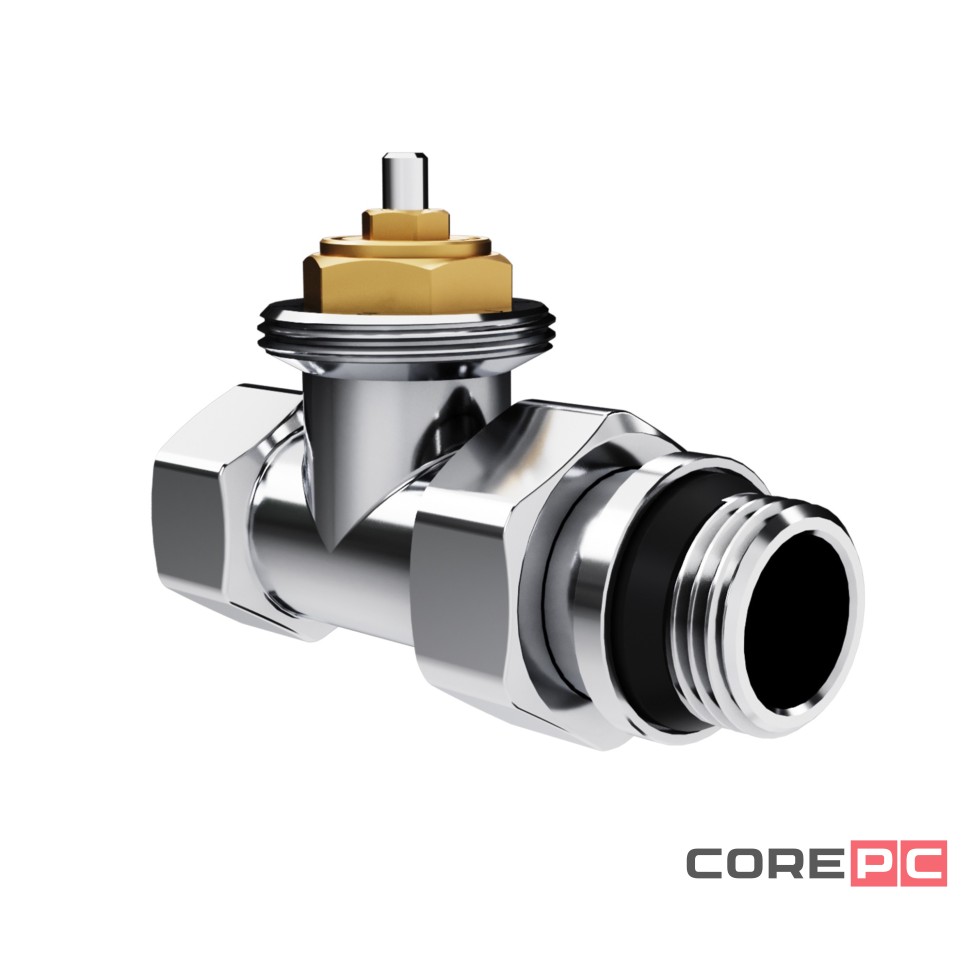 Набор термостатический прямой Royal Thermo Design 1/2quot;М30х1,5 (Хром)