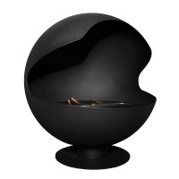 Каминокомплект:Биокамин Firelight BFP/F-55 Sphere+Набор керамических камней М, черные