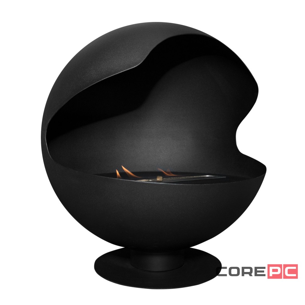 Каминокомплект:Биокамин Firelight BFP/F-55 Sphere+Набор керамических камней М, черные