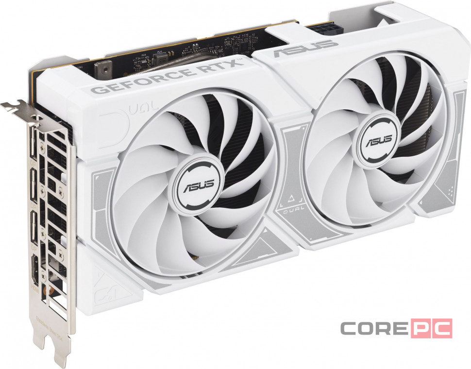 Видеокарта ASUS (DUAL-RTX5060-O8G-WHITE) GeForce RTX 5060 8GB DUAL WHITE OC 90YV0N15-M0NA00)