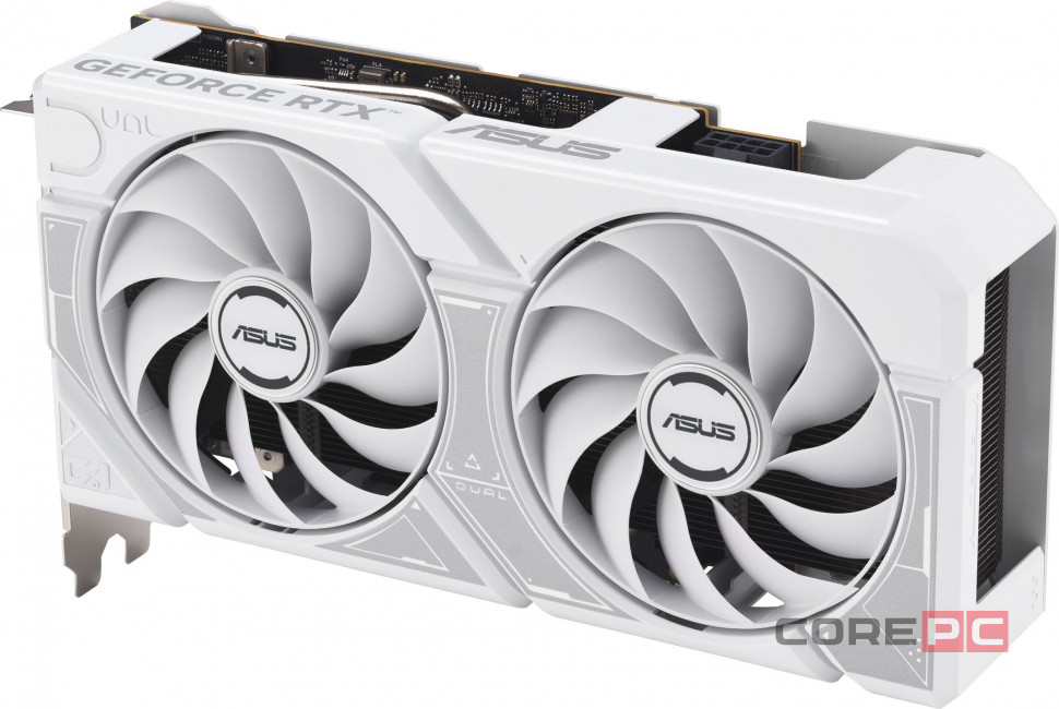 Видеокарта ASUS (DUAL-RTX5060-O8G-WHITE) GeForce RTX 5060 8GB DUAL WHITE OC 90YV0N15-M0NA00)