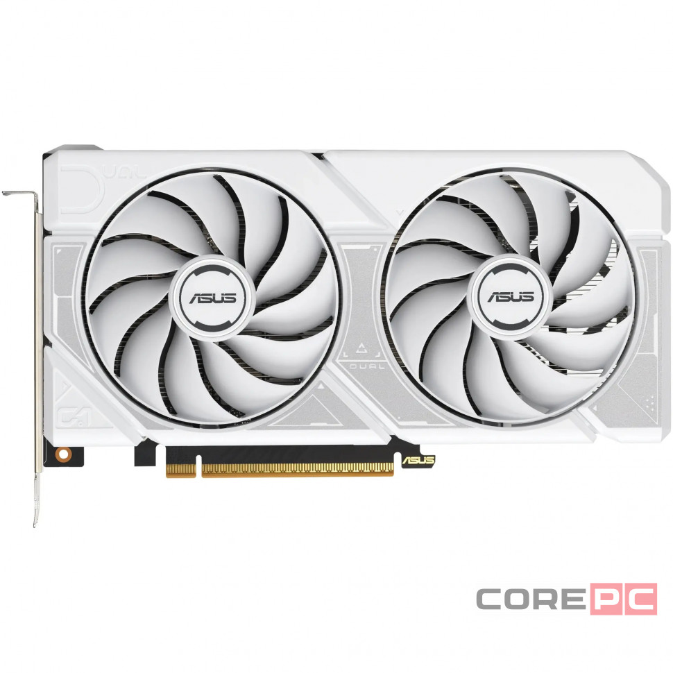 Видеокарта ASUS (DUAL-RTX5060-O8G-WHITE) GeForce RTX 5060 8GB DUAL WHITE OC 90YV0N15-M0NA00)
