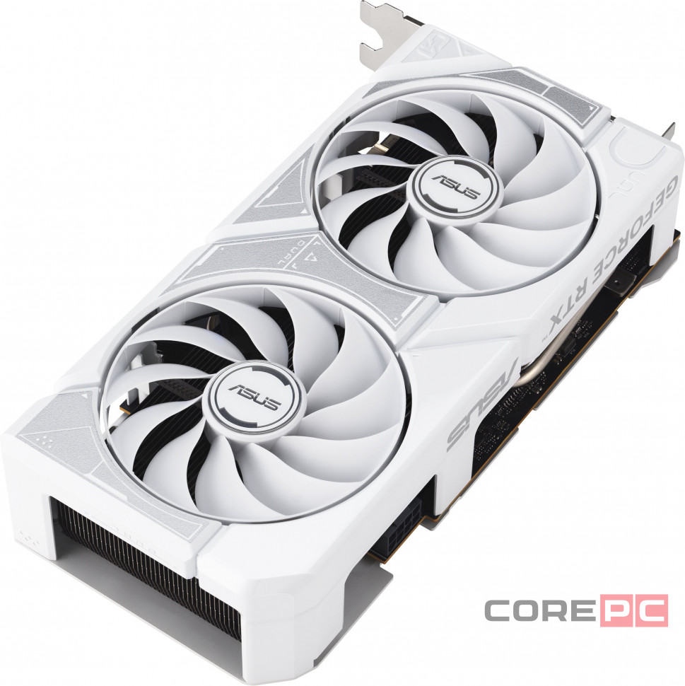 Видеокарта ASUS (DUAL-RTX5060-O8G-WHITE) GeForce RTX 5060 8GB DUAL WHITE OC 90YV0N15-M0NA00)