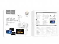 Беспроводные наушники Hoco EW72 с шумоподавлением в кейсе с сенсорным экраном чёрный