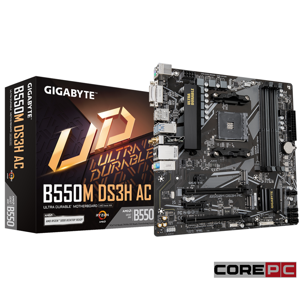 Материнская плата Gigabyte B550M DS3H AC 1.7