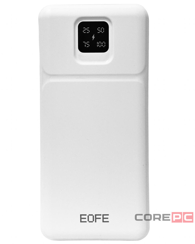 Powerbank EOFE G102 10000mAh 2A 2USB/Type-C с дисплеем белый