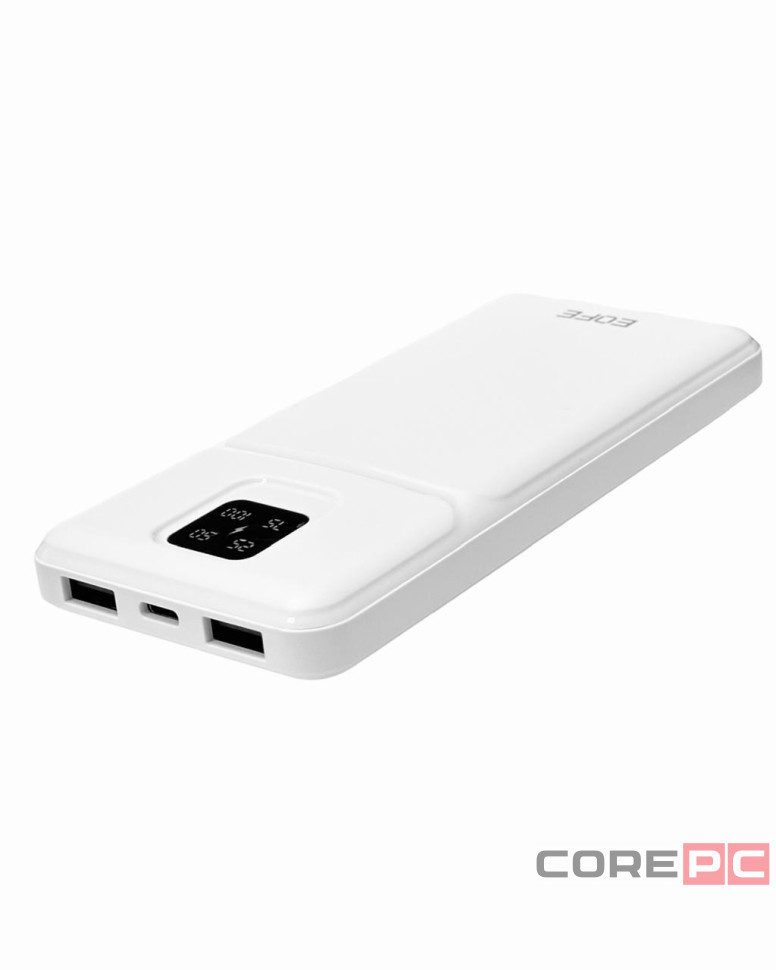 Powerbank EOFE G102 10000mAh 2A 2USB/Type-C с дисплеем белый
