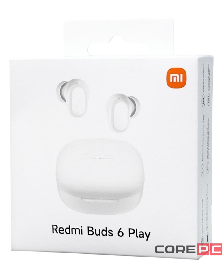 Наушники беспроводные Xiaomi Redmi Buds 6 Play EU белые