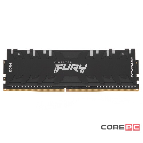 Оперативная память 8 Gb 4000 MHz Kingston FURY  Renegade RGB XMP Black (KF440C19RBA/8)