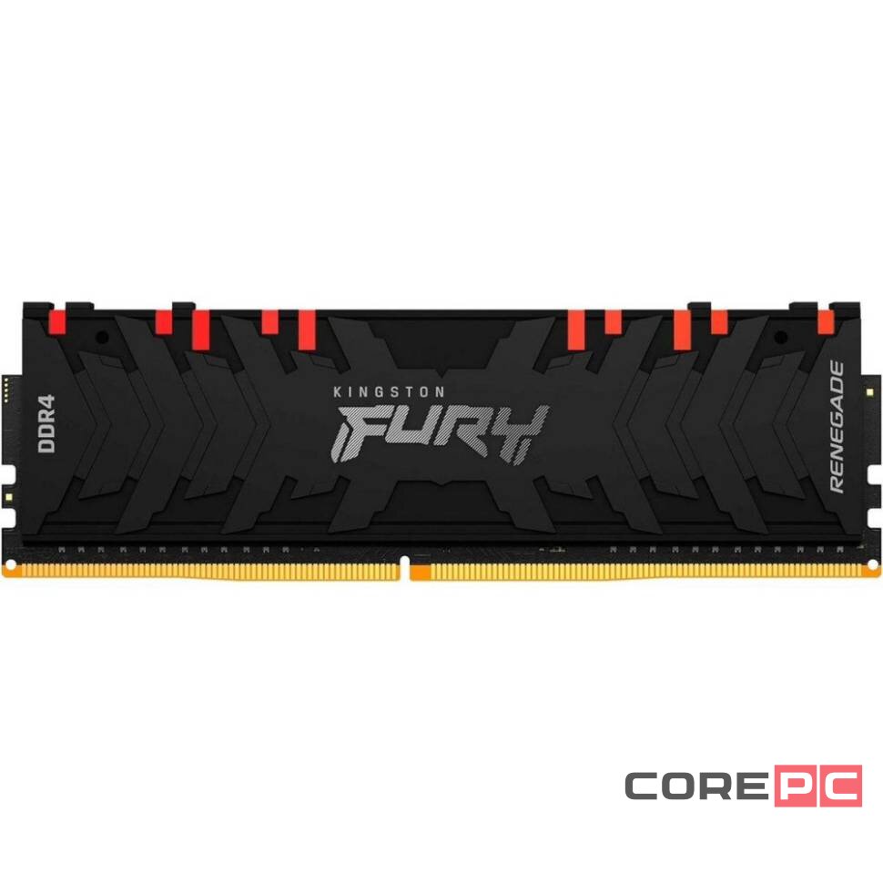 Оперативная память 8 Gb 4000 MHz Kingston FURY  Renegade RGB XMP Black (KF440C19RBA/8)