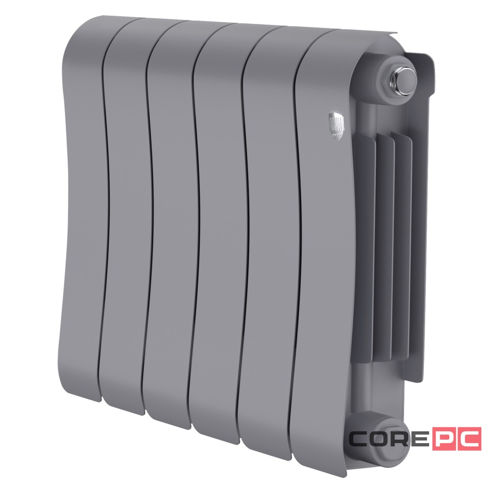 Радиатор биметаллический Royal Thermo Infinity 300 Silver Satin - 6 секц.
