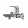 Смеситель для ванны MIXLINE МЛ08-01/ML08-01, рычажное управление, цвет хром