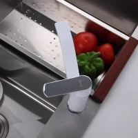 Смеситель для кухни Frap F4531, рычажное управление, цвет хром/белый