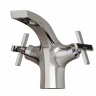 Смеситель для раковины MIXLINE МЛ37-04/ML37-04, вентильное управление, цвет хром