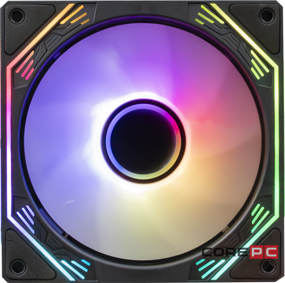 Вентилятор для корпуса Helly 4-PRO 120 мм Mirror ARGB Reverse Black