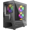Компьютерный корпус Powercase Mistral Micro C4B ARGB Black (CMMCB-A4)