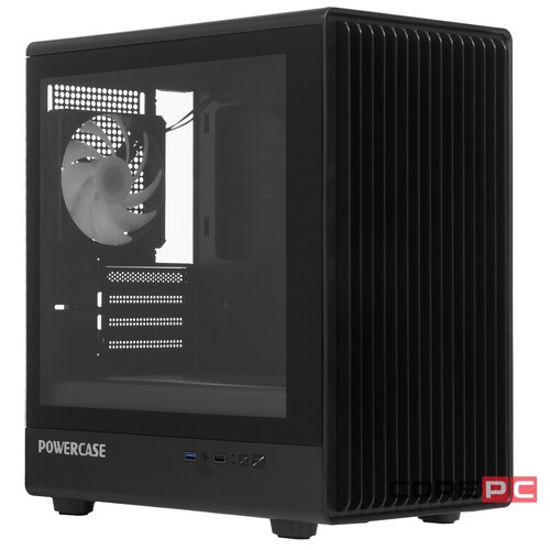 Компьютерный корпус Powercase Mistral Micro C4B ARGB Black (CMMCB-A4)