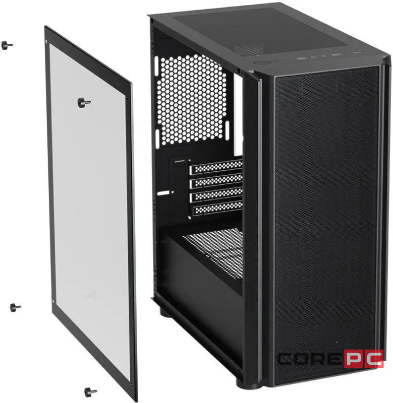 Компьютерный корпус XASTRA A402M 4ARGB-C6 TG Black (A402M-4FC12A-BK-C6)