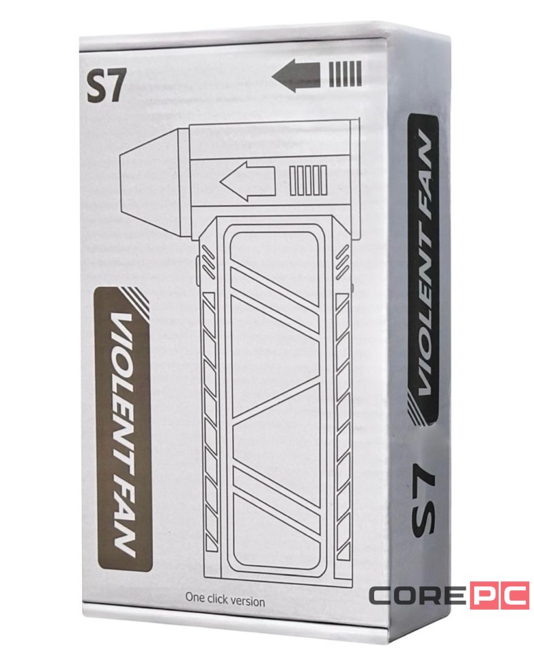 Портативный турбовентилятор S7 черный