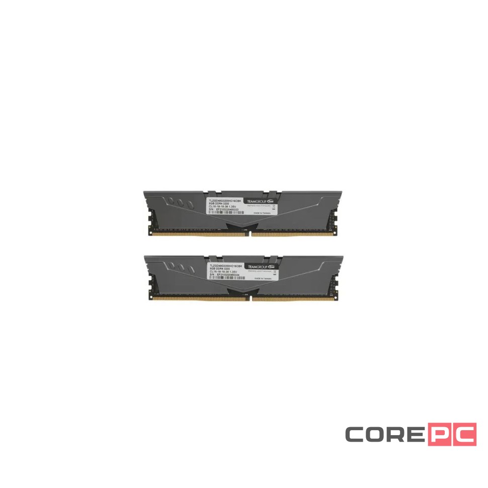 Оперативная память 16 Gb 3200 MHz Team Group VULCAN Z Gray (TLZGD416G3200HC16CDC01)
