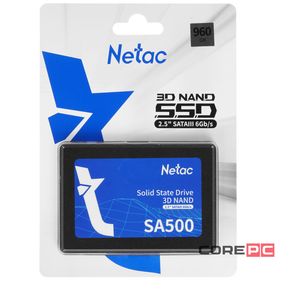 Твердотельный накопитель NETAC 960 Gb (NT01SA500-960-S3X)