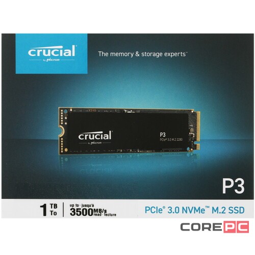 Твердотельный накопитель CRUCIAL 1000 Gb CT1000P3SSD8