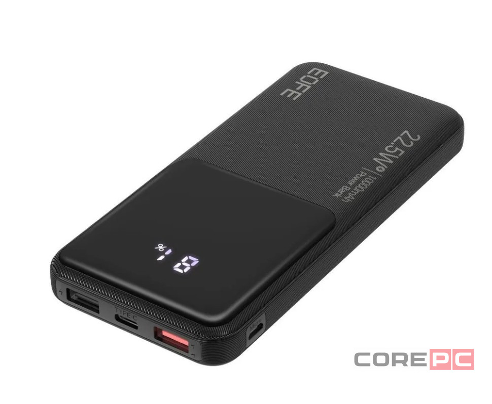 Powerbank EOFE G101 10000mAh 3A /22.5W 2USB/Type-C с дисплеем чёрный