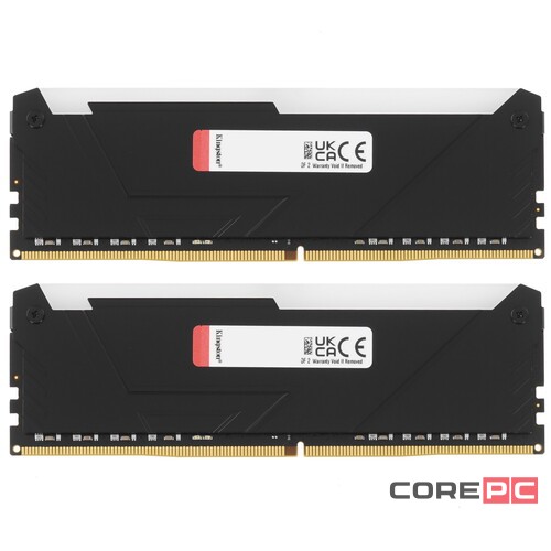 Оперативная память 64 Gb 3200 MHz Kingston FURY Beast RGB Black (KF432C16BB2AK2/64)