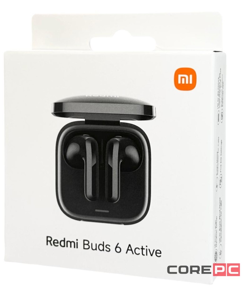 Наушники беспроводные Xiaomi Redmi Buds 6 Active (EU) черные
