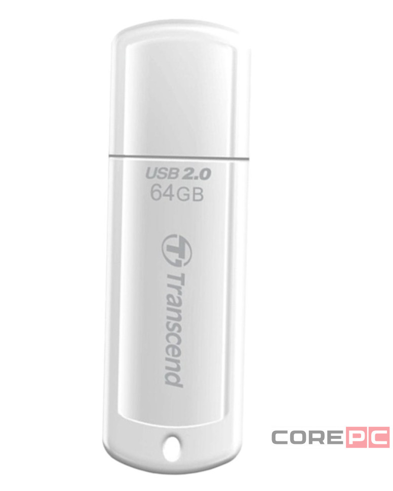 USB флеш накопитель Transcend 64GB JetFlash 370 белый
