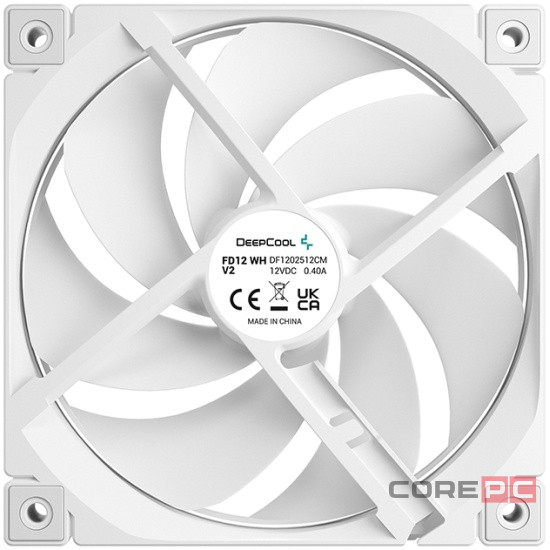 Вентилятор для корпуса Deepcool FD12 WH V2 White