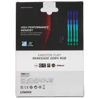 Оперативная память 16 Gb 4266 MHz Kingston FURY Renegade Black RGB (KF442C19RBAK2/16)