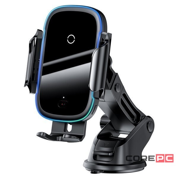 Держатель c беспроводной зарядкой Baseus Light Electric Holder WXHW03-01 черный